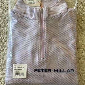 Peter Millar Lavender Quarter-Zip Pullover